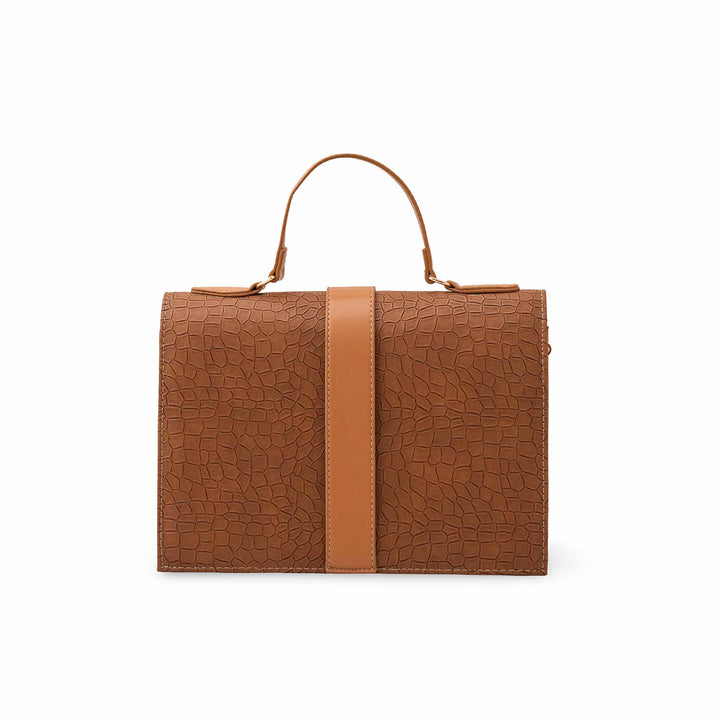Brown Casual Shoulder Bag For Women P55826