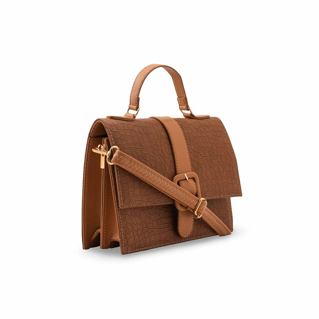 Brown Casual Shoulder Bag For Women P55826