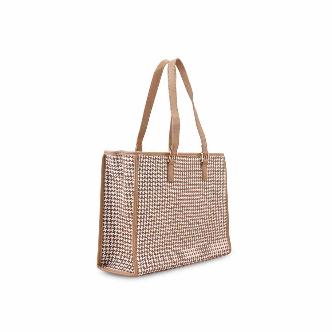 Beige Shoulder Bag For Women P55827