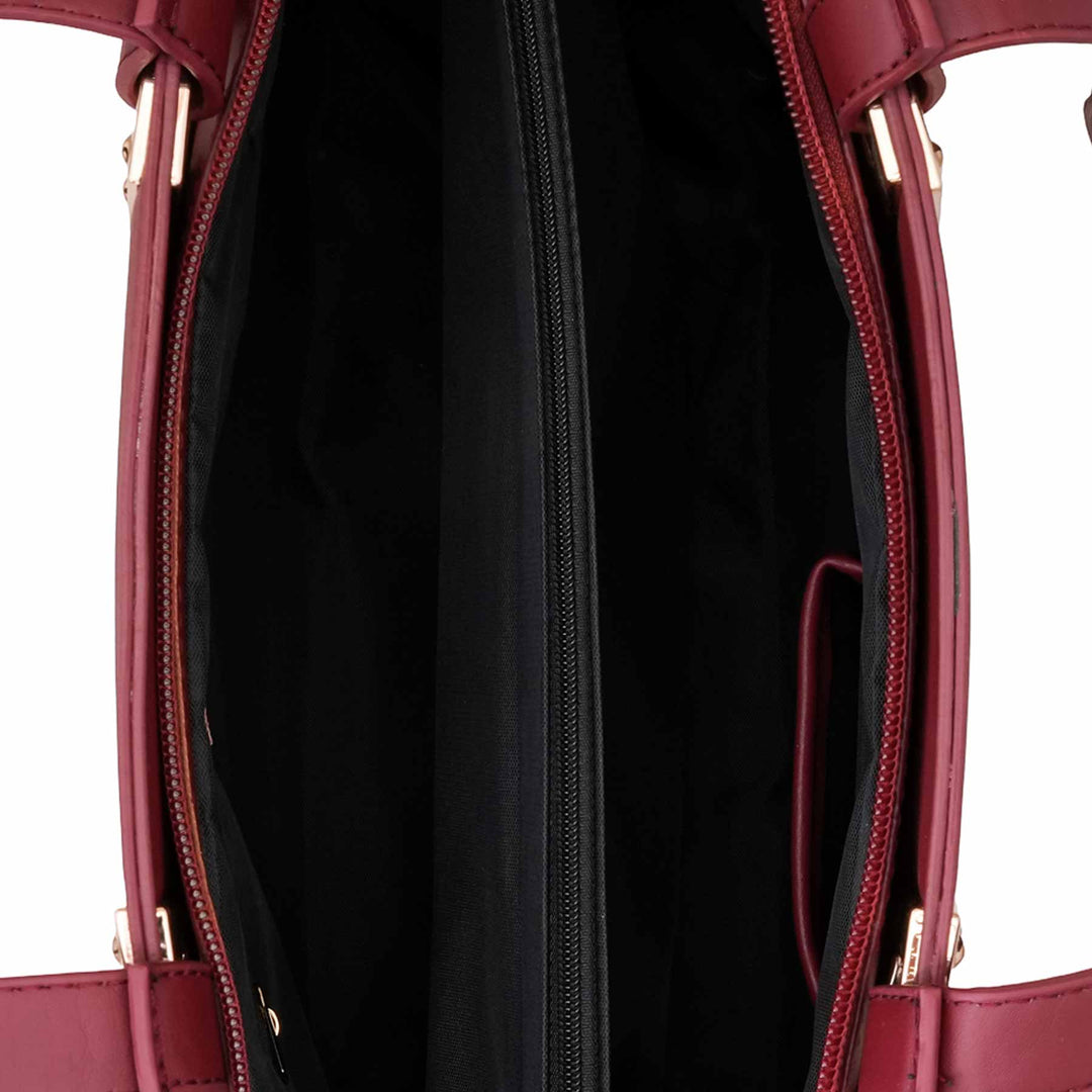 Maroon Casual Shoulder Bag For Women P55835