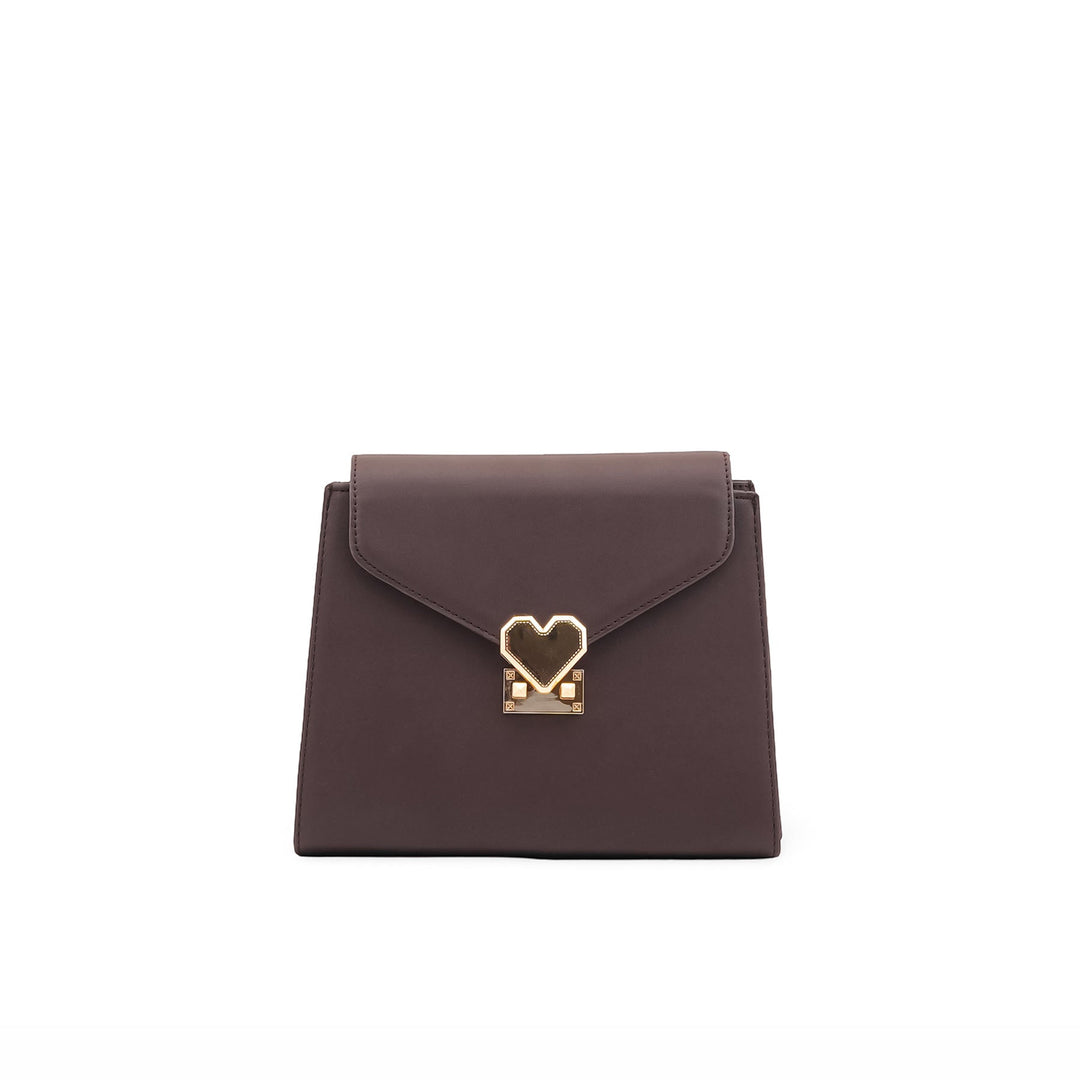 Brown Formal Shoulder Bag For Ladies P55840