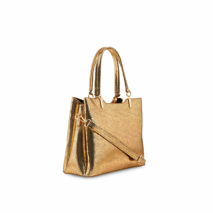 Golden Formal Hand Bag For Women P55845