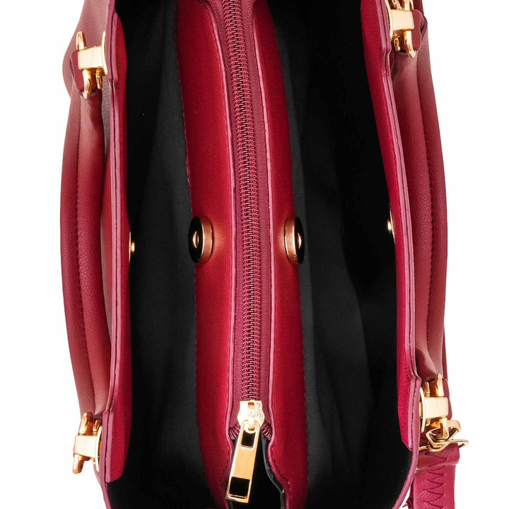 Maroon Formal Hand Bag For Women P55847