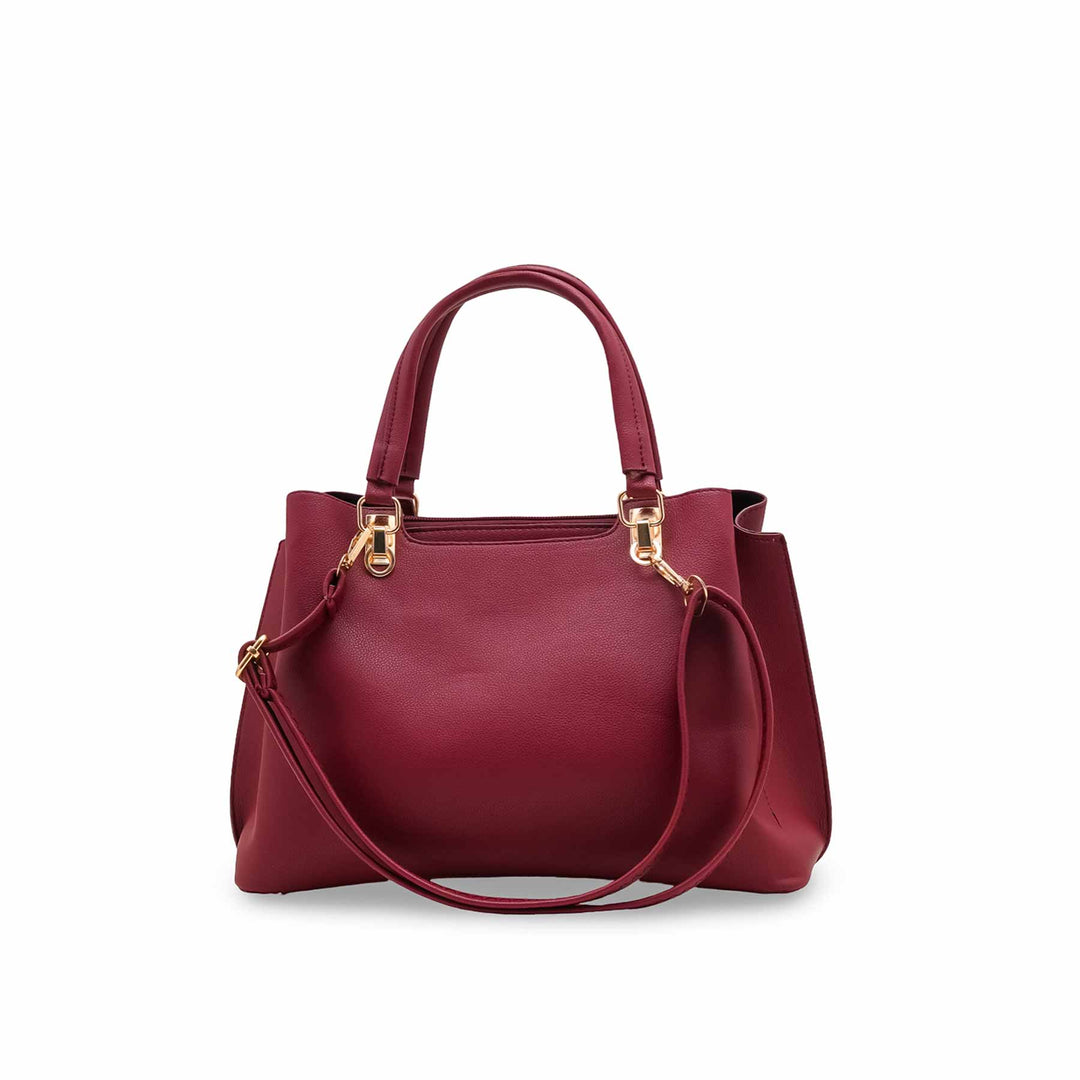 Maroon Formal Hand Bag For Women P55847