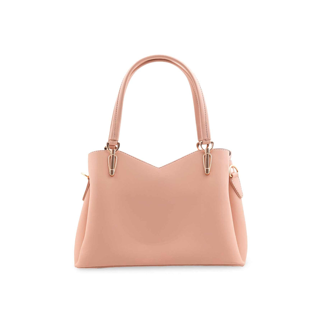 Beige Formal Hand Bag For Ladies P55848