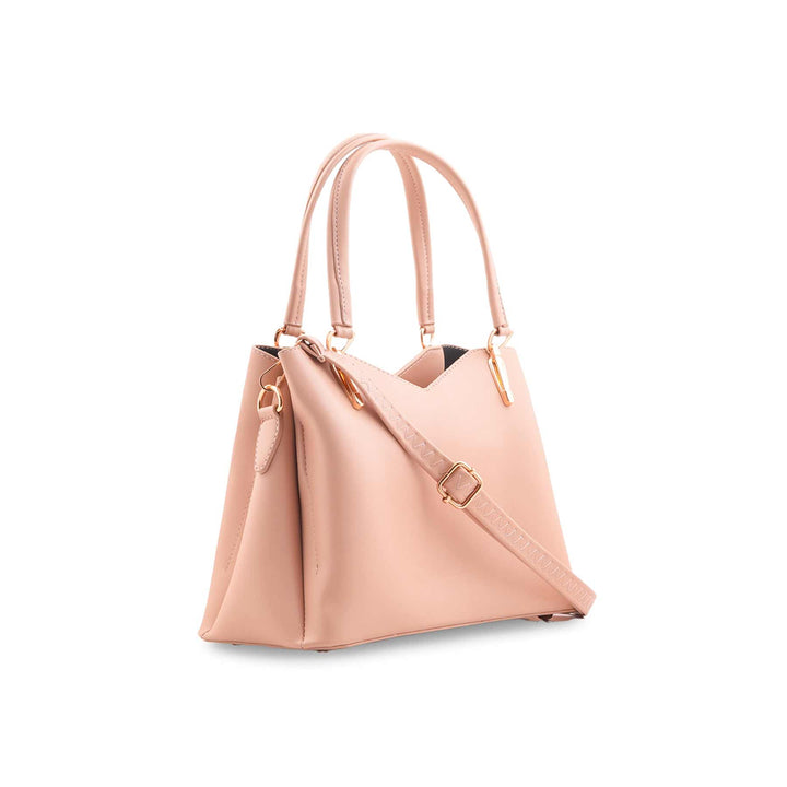 Beige Formal Hand Bag For Ladies P55848