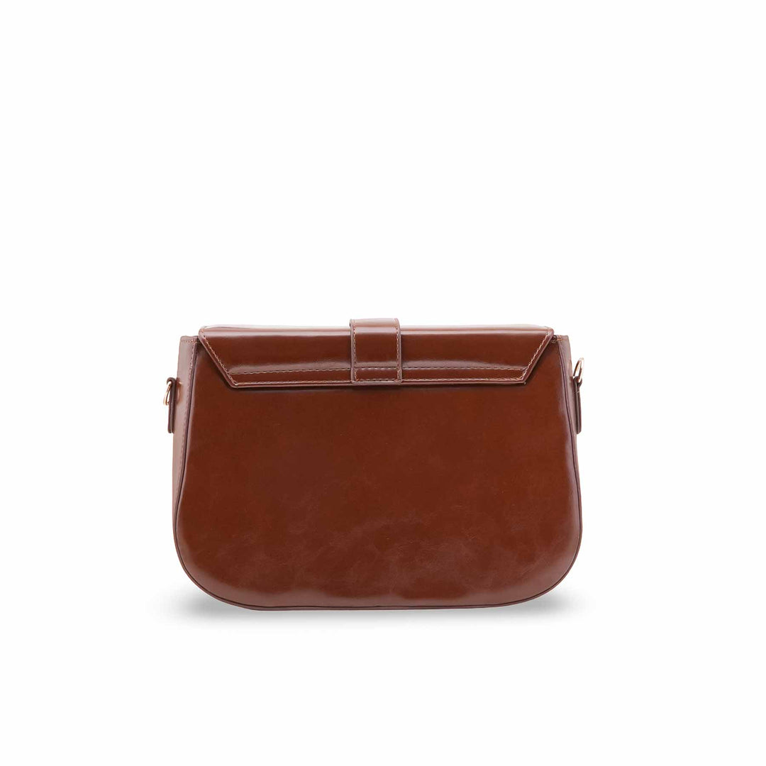 Brown Formal Shoulder Bag For Ladies P55863
