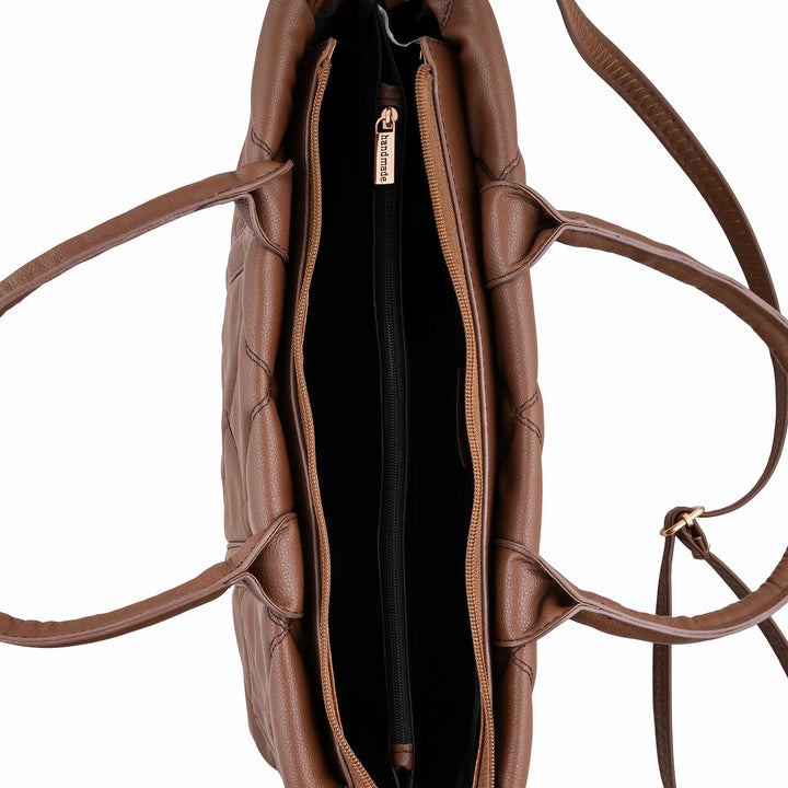 Coffee Casual Shoulder Bag For Women P55874