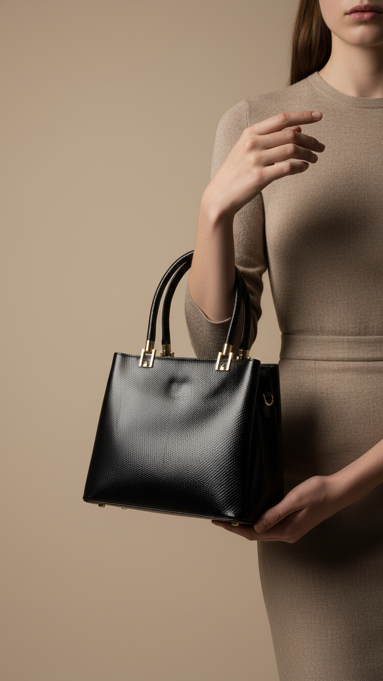 Black Formal Hand Bag For Ladies P55883