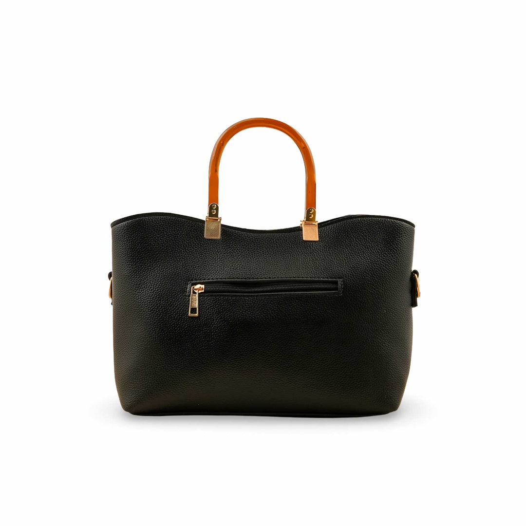 Black Casual Hand Bag P56212
