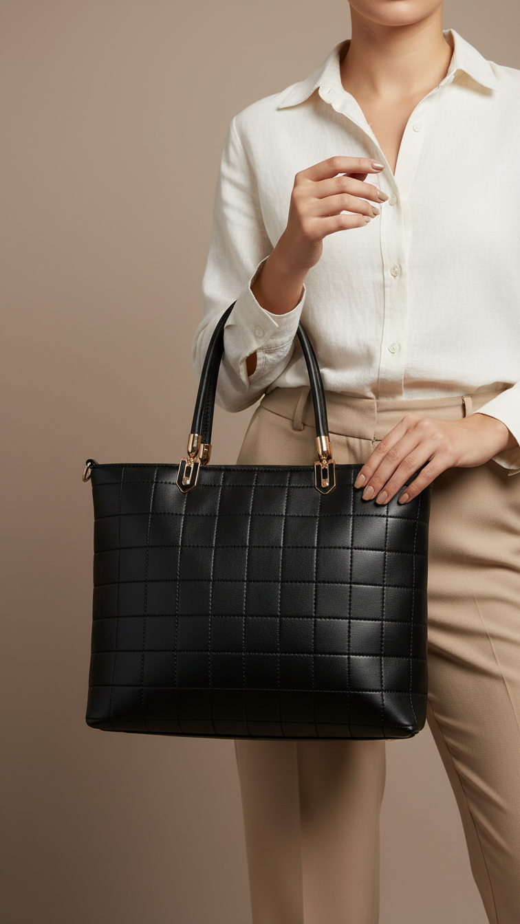 Black Casual Hand Bag For Ladies P56247