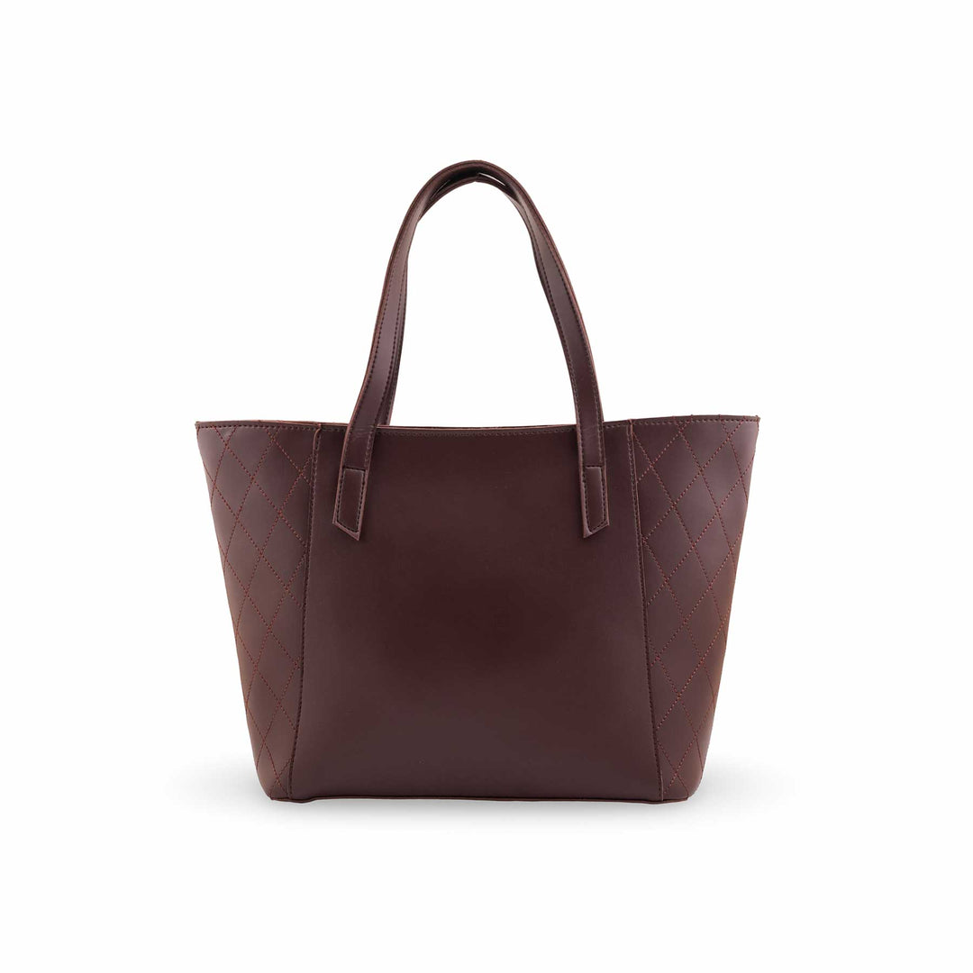 Brown Casual Shoulder Bag For Women P56250