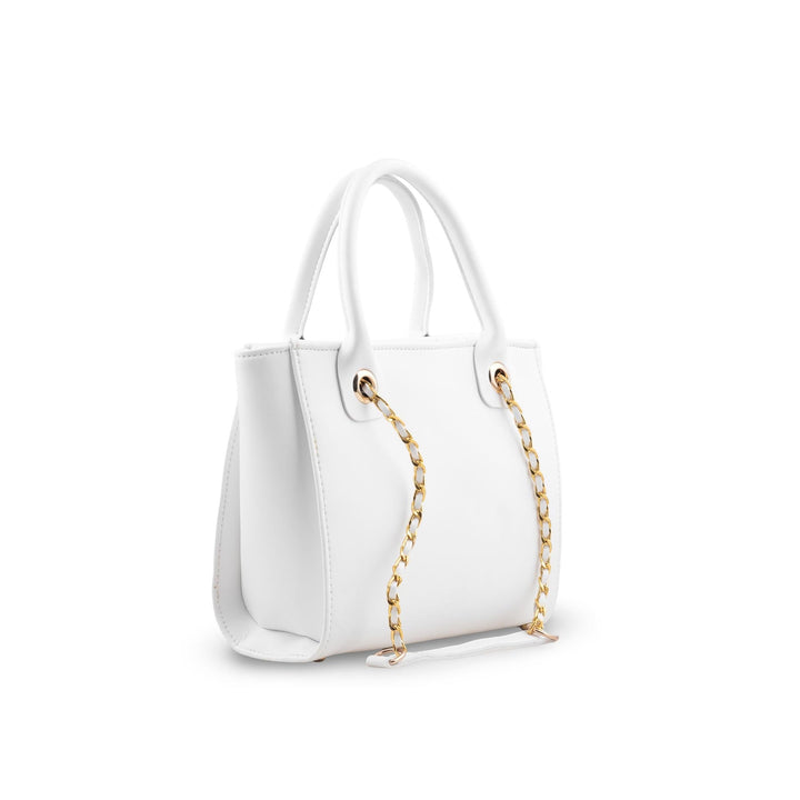 White Formal Hand Bag For Women P56254