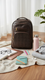 Coffee Casual Backpack For Women P56273