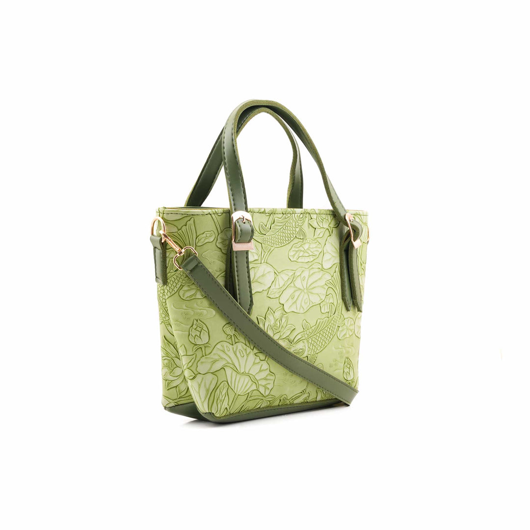 Green Formal Hand Bag For Ladies P56306