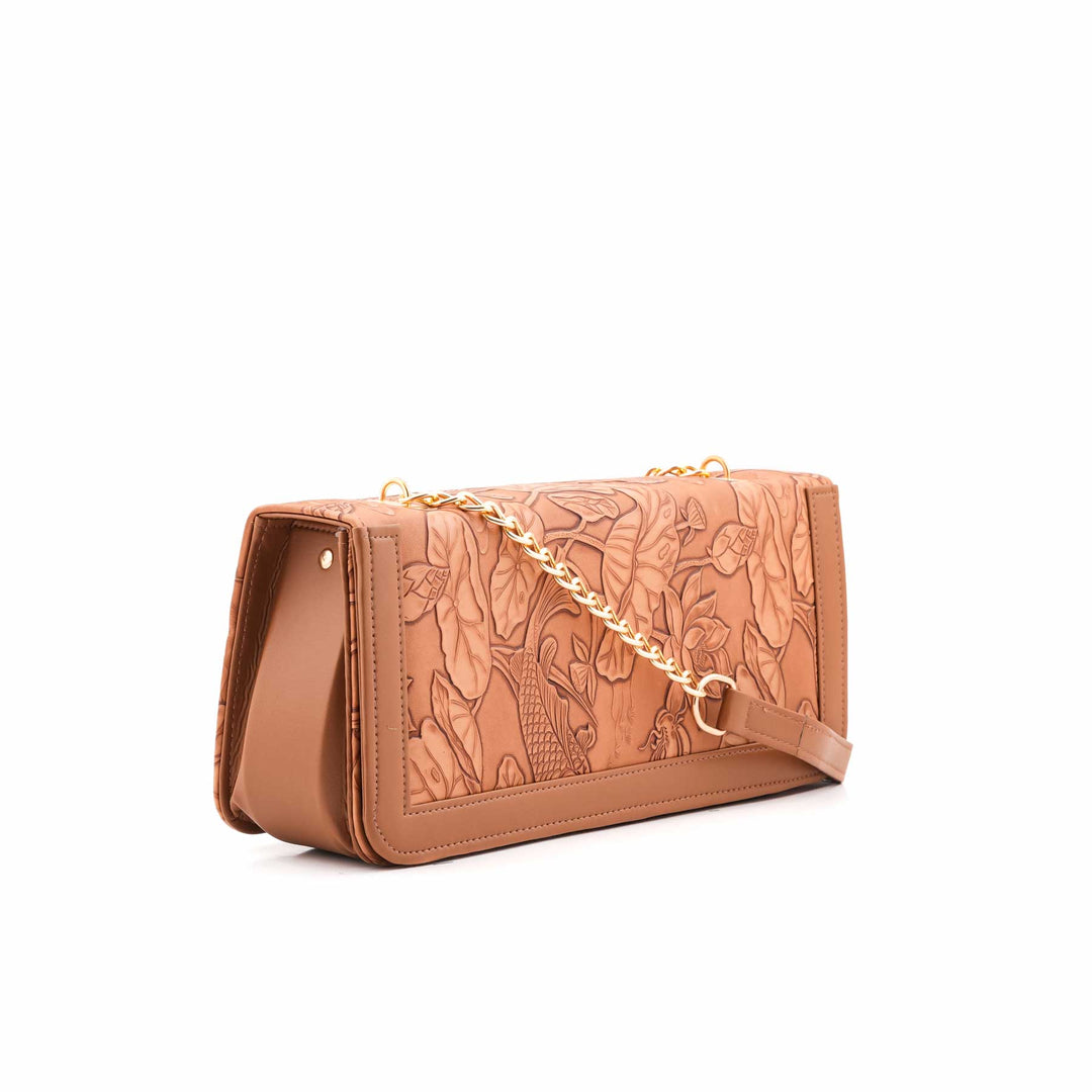 Mustard Formal Shoulder Bag For Women P56309