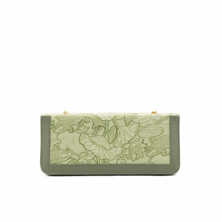 Green Formal Shoulder Bag For Women P56309