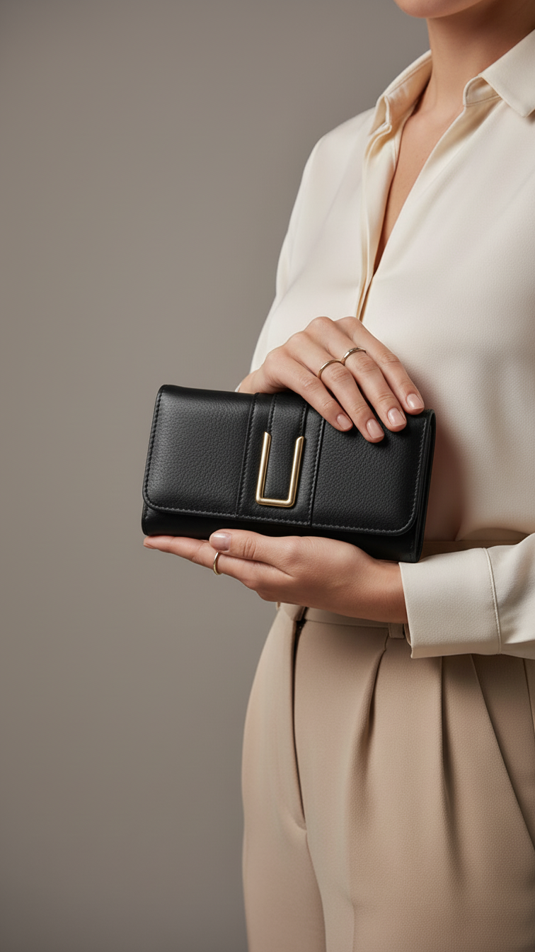 Black Casual Wallet For Women P70960