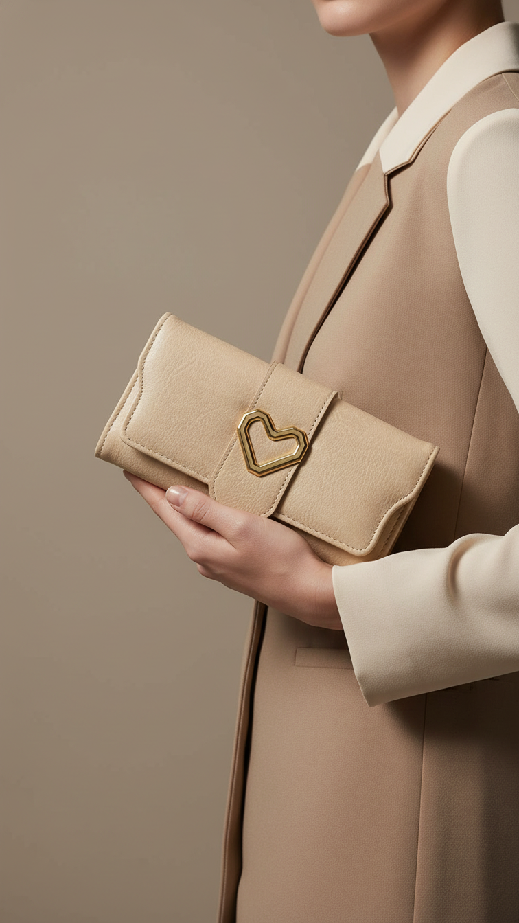 Beige Casual Wallet P70961