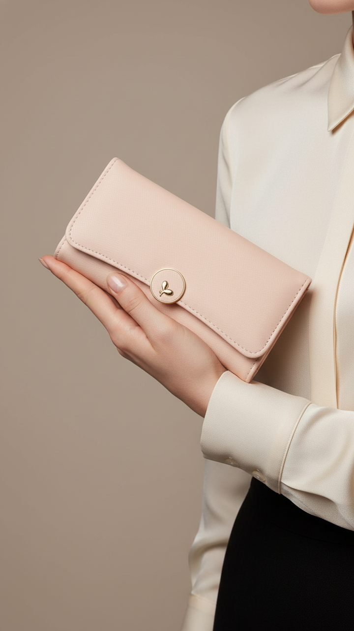 Pink Casual Wallet For Ladies P70965