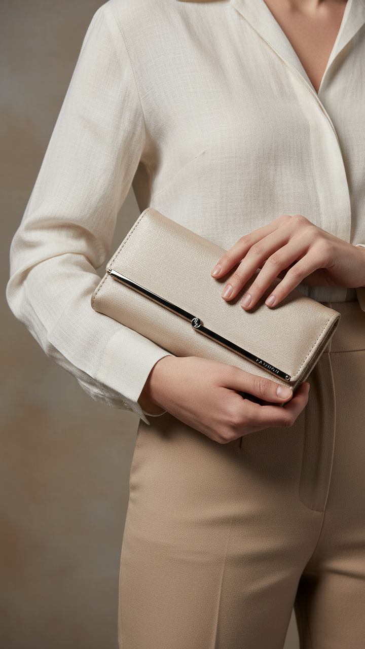 Grey Casual Wallet For Ladies P70967