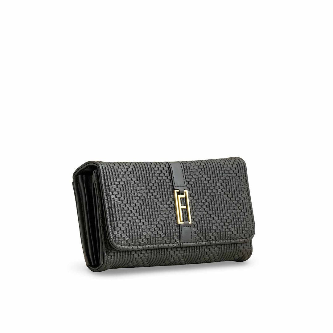 Black Casual Wallet For Ladies P70969