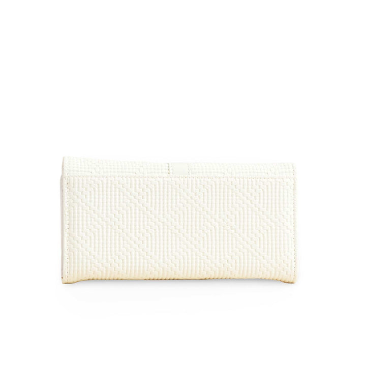 White Casual Wallet For Ladies P70969