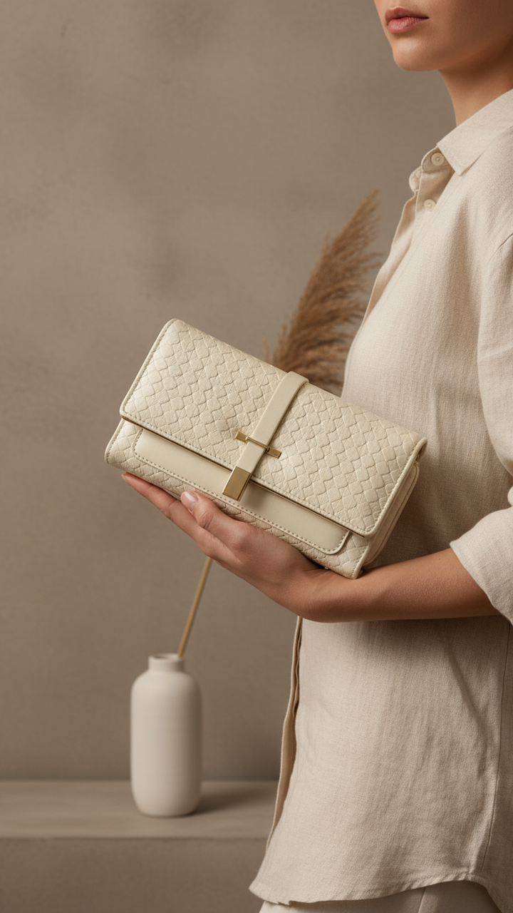White Casual Wallet P70971