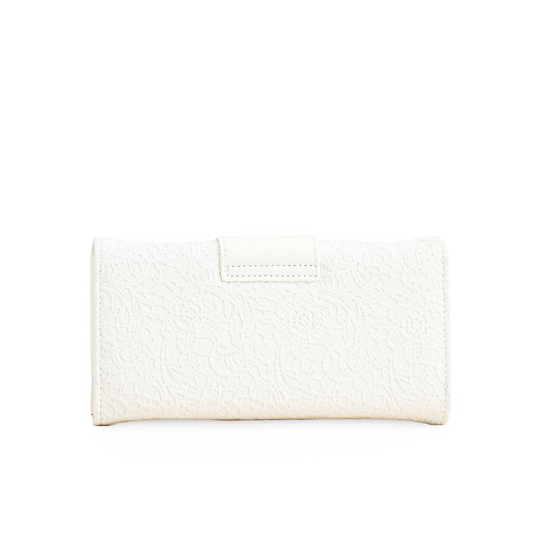 White Casual Wallet For Women P70977