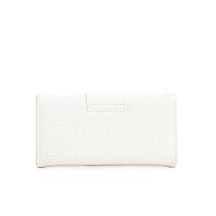 White Casual Wallet For Women P70977