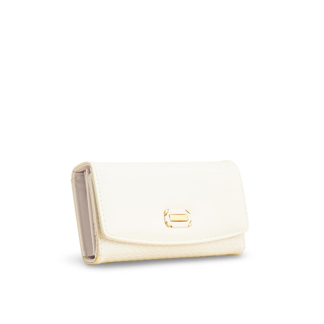 White Casual Wallet For Women P70981