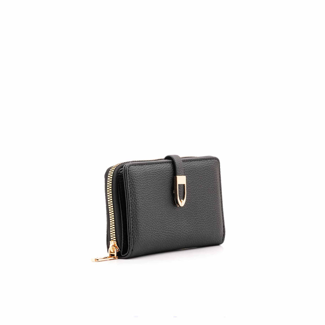 Black Casual Wallet For Women P71125
