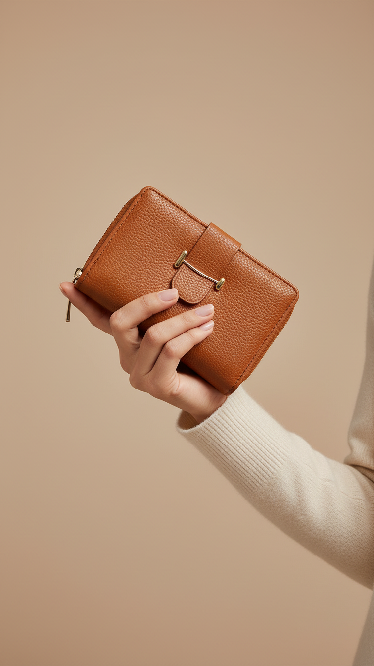 Brown Casual Wallet For Women P71126