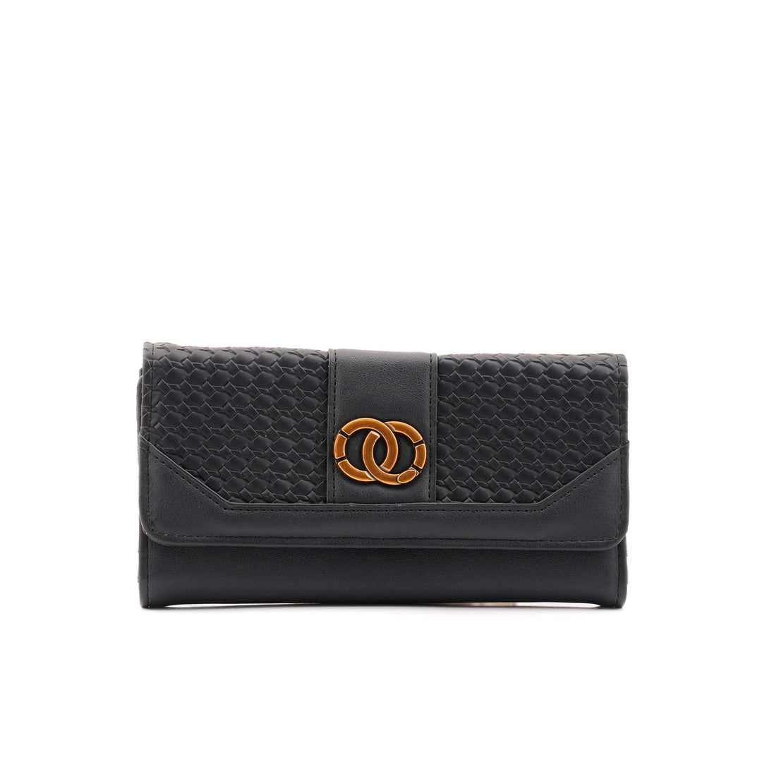 Black Casual Wallet For Women P71129