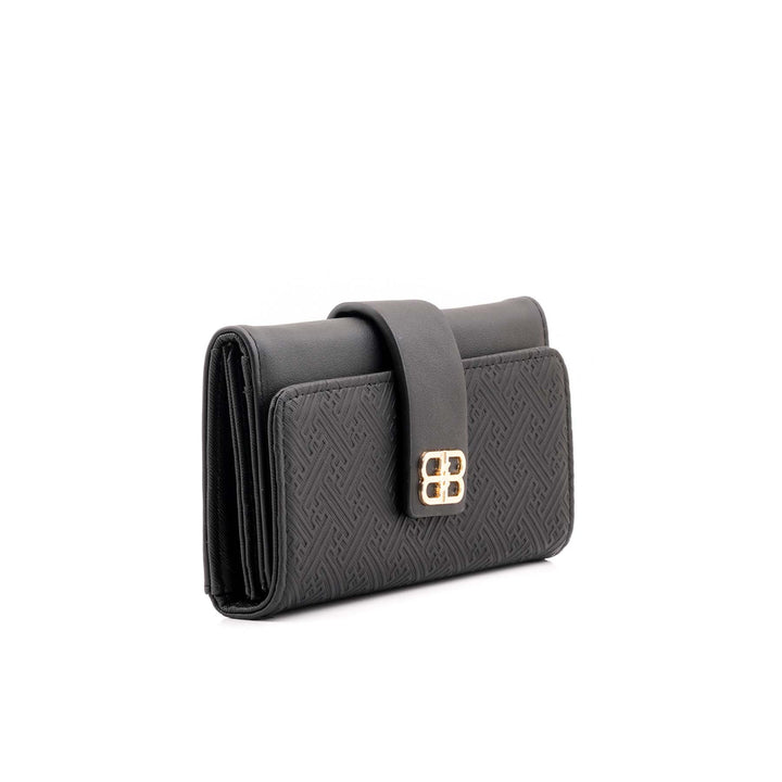 Black Casual Wallet For Women P71131