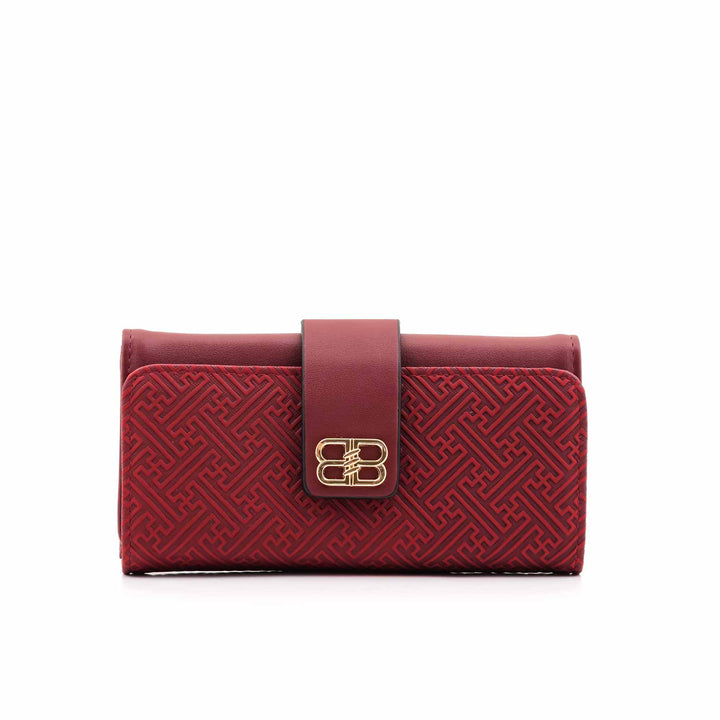 Maroon Casual Wallet For Women P71131