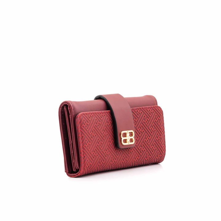 Maroon Casual Wallet For Women P71131