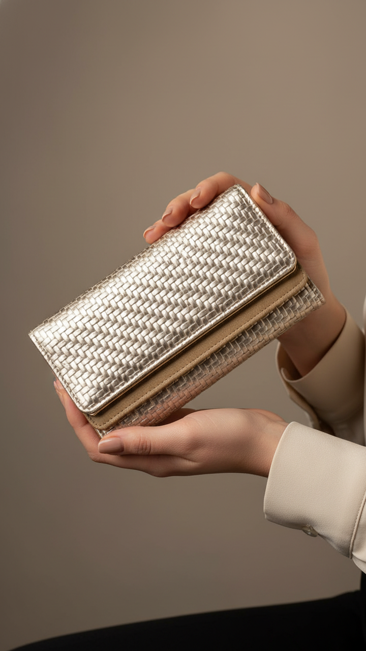 Golden Casual Wallet For Women P71138