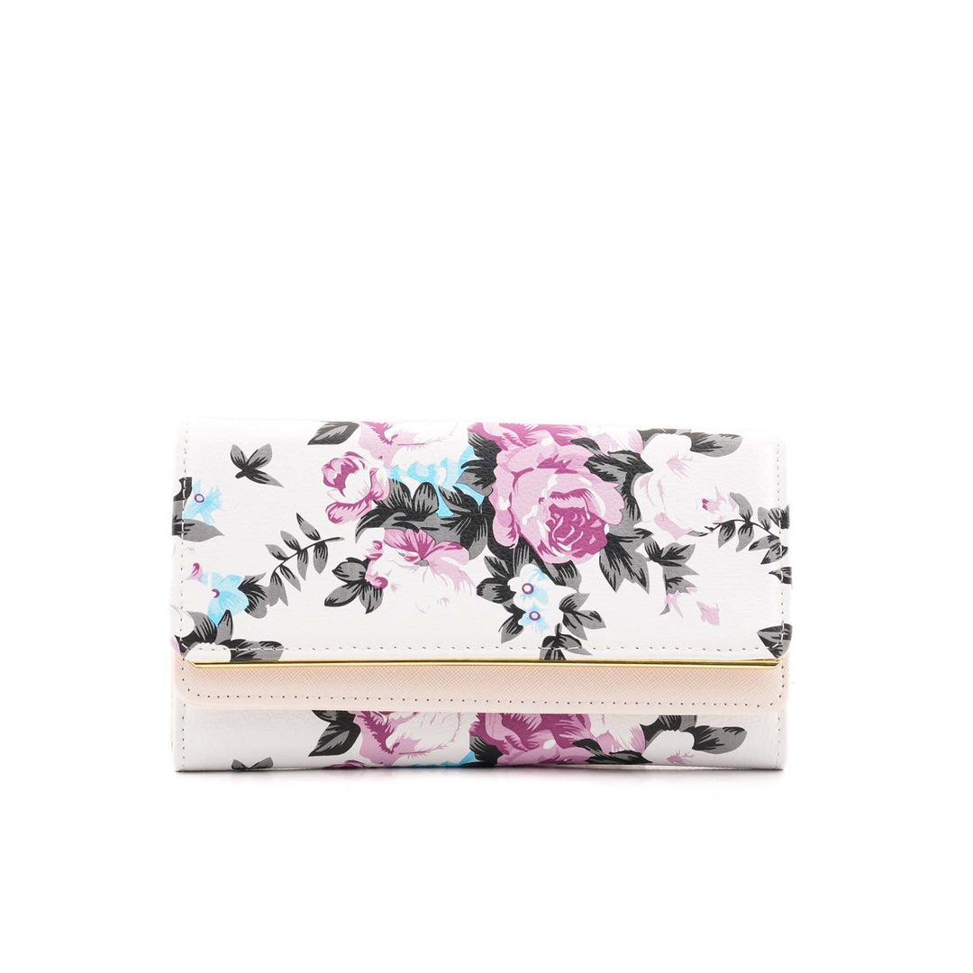 White Casual Wallet For Women P71140