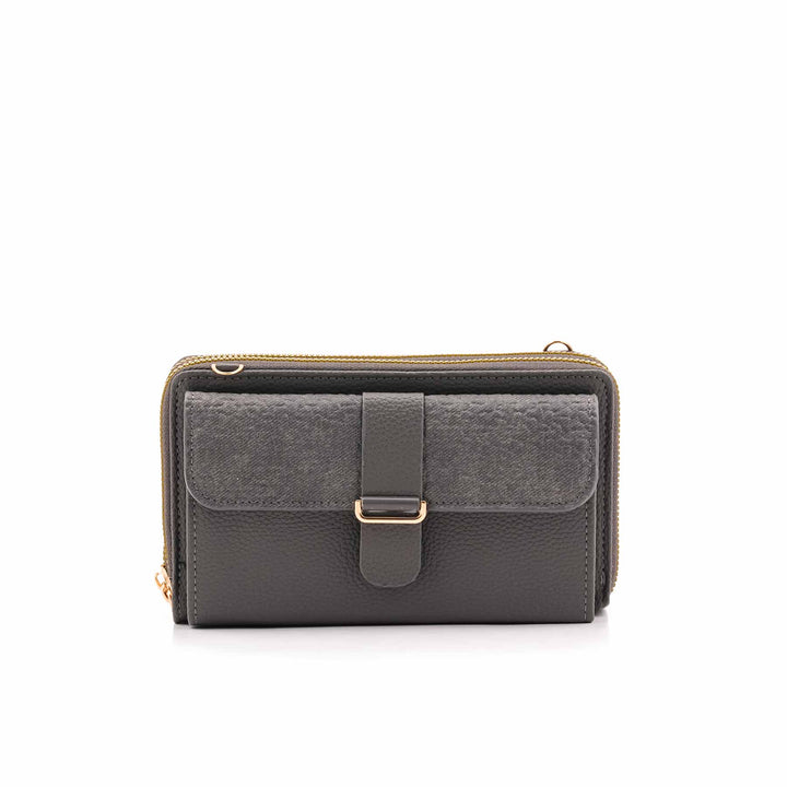 Grey Casual Wallet For Women P71145