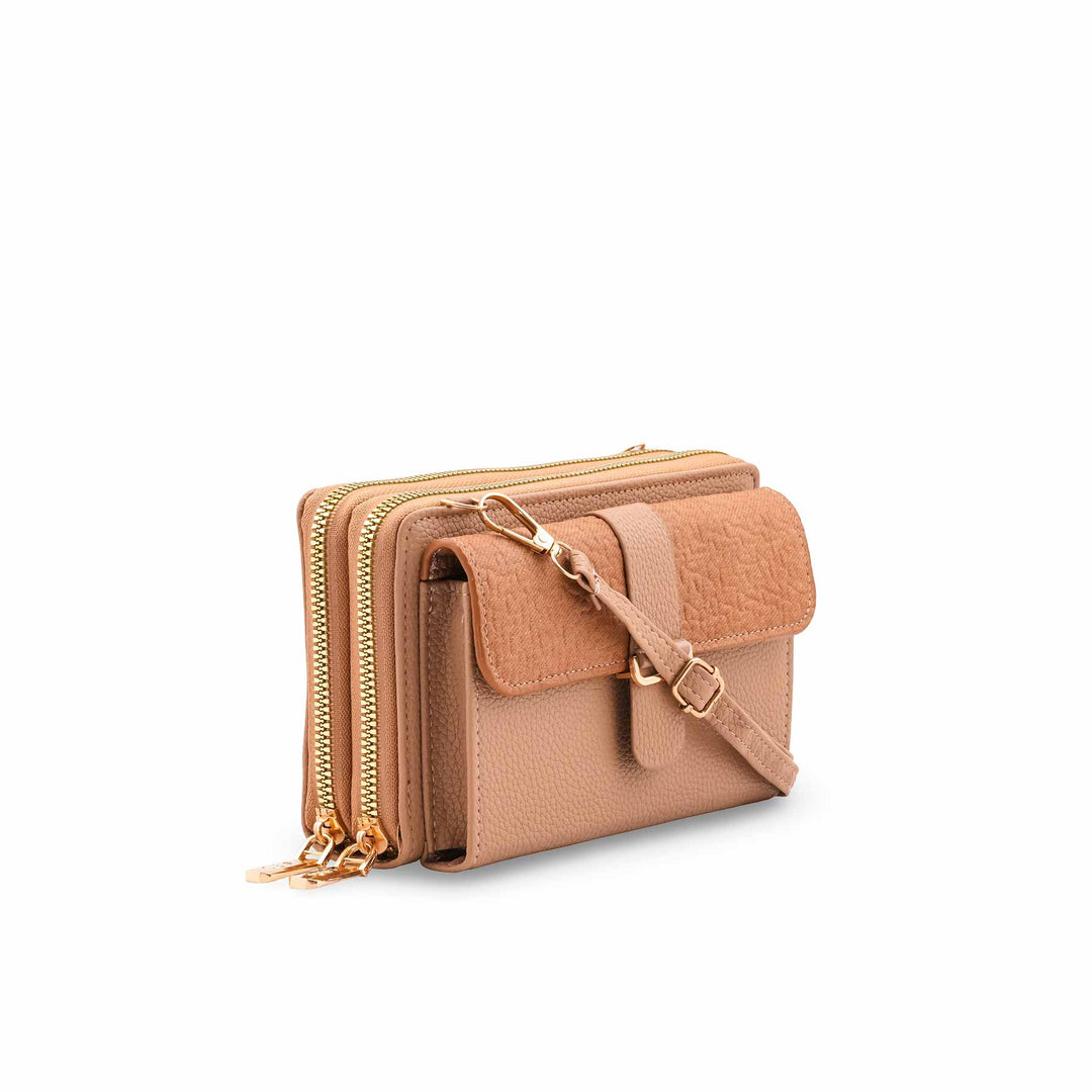 Beige Casual Wallet For Women P71145