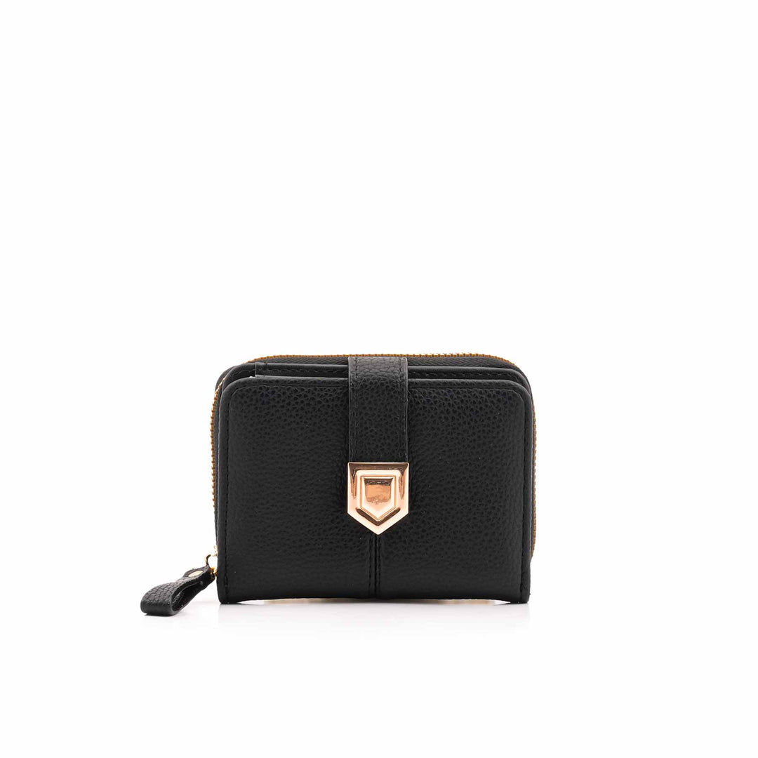 Black Casual Wallet For Women P71154