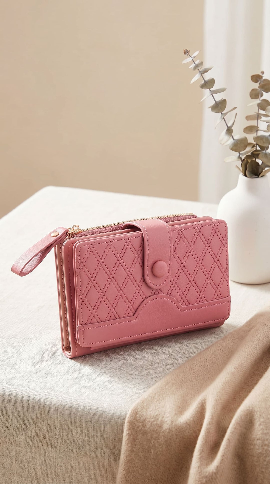 Pink Casual Wallet For Ladies P71170