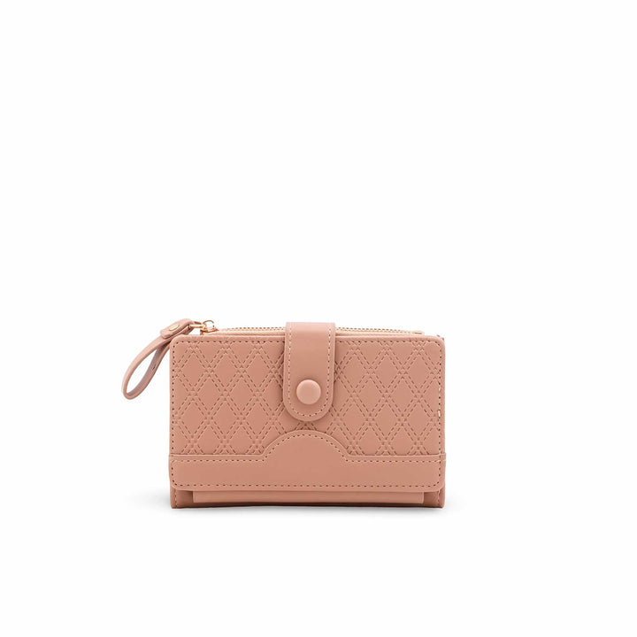 Beige Casual Wallet For Ladies P71170