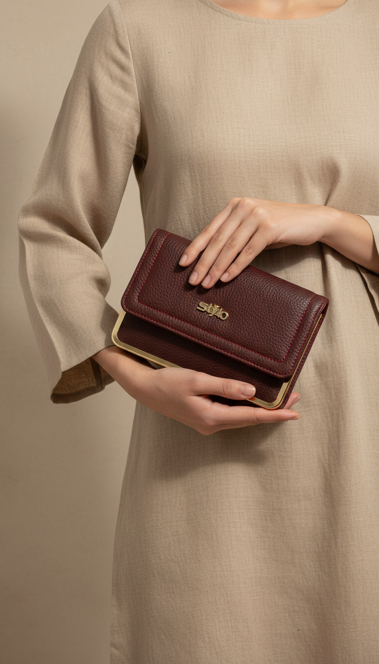 Maroon Formal Pouch P97602