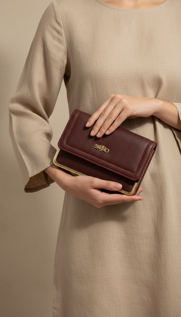 Maroon Formal Pouch P97602