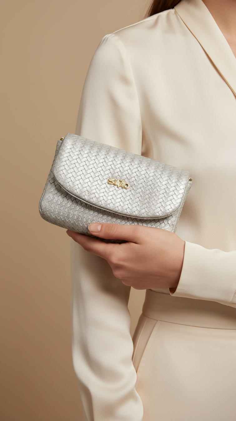 Silver Formal Pouch P97611