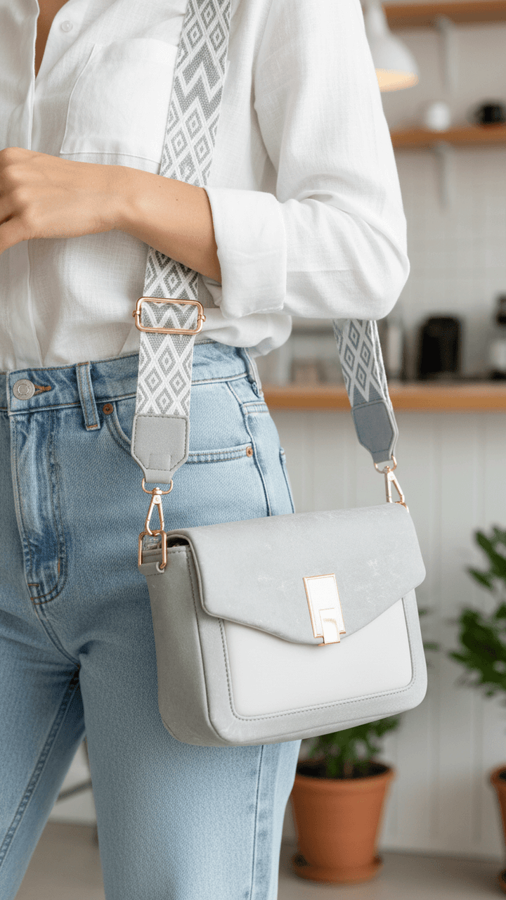 Silver Casual Pouch For Women P97612