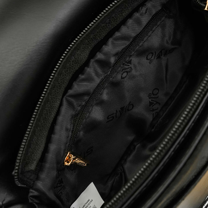 Black Casual Pouch For Women P97612