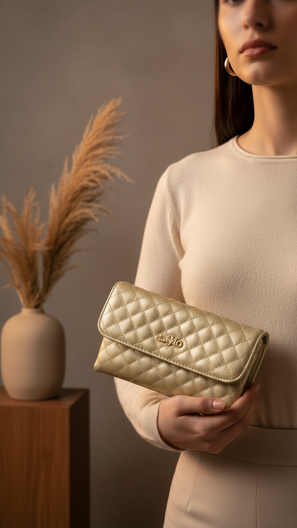 Golden Formal Pouch P97614